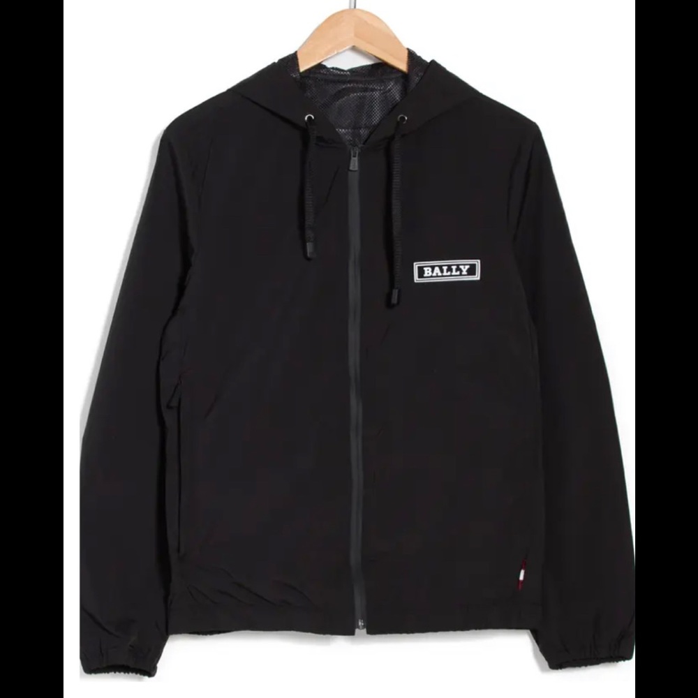 Bally Mens Hooded Zip Front Jacket Size L